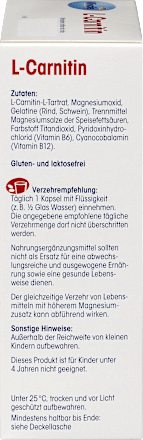 L-Carnitin Kapseln 60 St. Mivolis