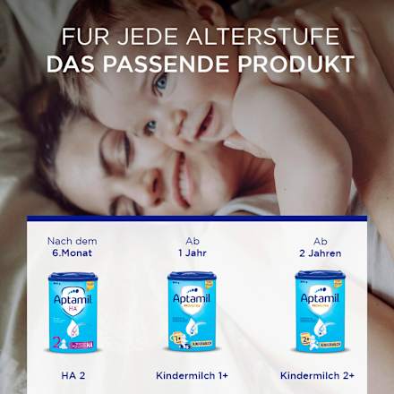 Folgemilch 2 HA  nach dem 6. Monat Aptamil