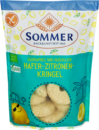 Kekse Hafer-Zitronen Kringel glutenfrei SOMMER