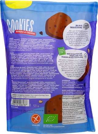 Cookies Choco & Cashew glutenfrei SOMMER