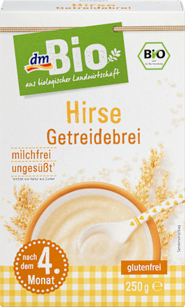 Getreidebrei Hirse nach dem 4. Monat dmBio
