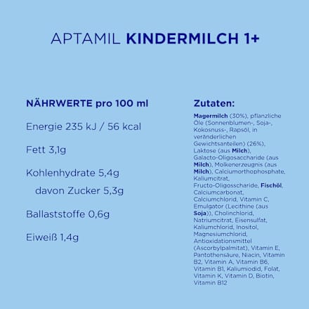Kindermilch Pronutra ab 1 Jahr Aptamil