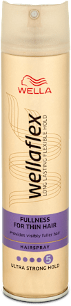 Fullness for Thin Hair lak za punoću kose – snaga učvršćivanja 5 wellaflex