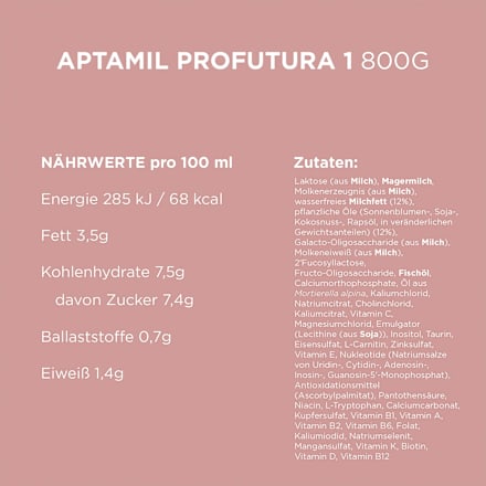 Anfangsmilch 1 Profutura Duo Advance von Geburt an  Aptamil