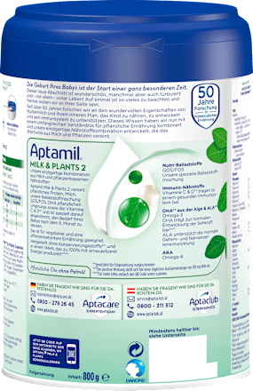 Folgemilch Milk & Plants 2  Aptamil