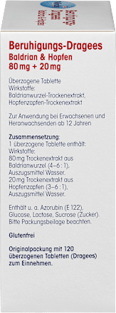 Beruhigungs-Dragees Baldrian & Hopfen Mivolis