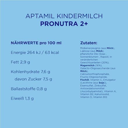 Kindermilch Pronutra ab 2 Jahren Aptamil