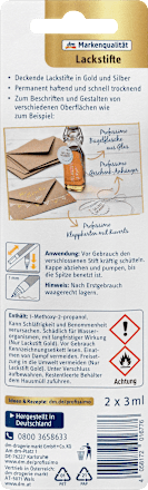 Lackstifte Gold und Silber Profissimo