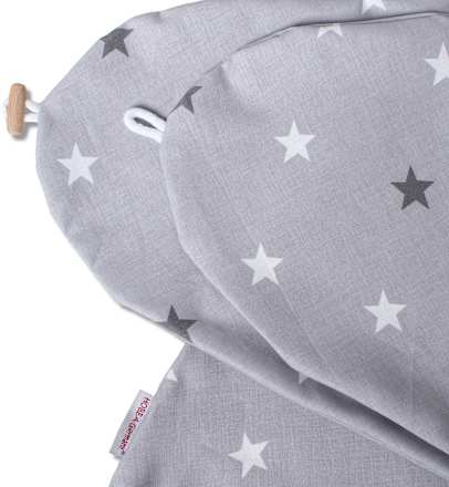 Stillkissenbezug grau Motiv Sterne Hobea