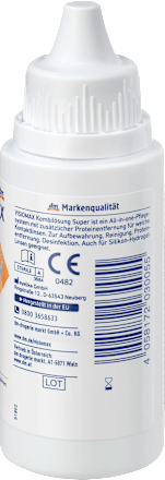 Kombinált tisztítóoldat lágy kontaktlencsékhez Super, fehérjeoldással Visiomax