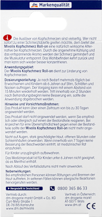 Kopfschmerz Roll-on  Mivolis