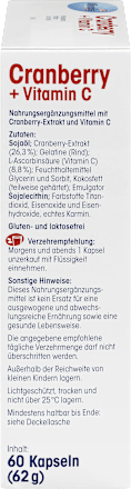 Cranberry + Vitamin C Kapseln 60 St. Mivolis