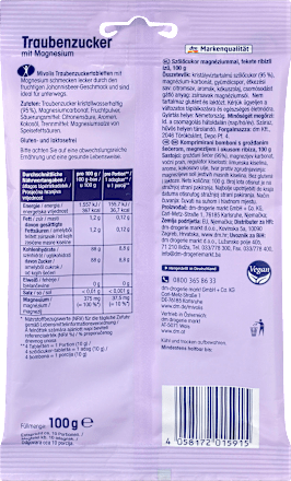 Traubenzucker Johannisbeere mit Magnesium Mivolis