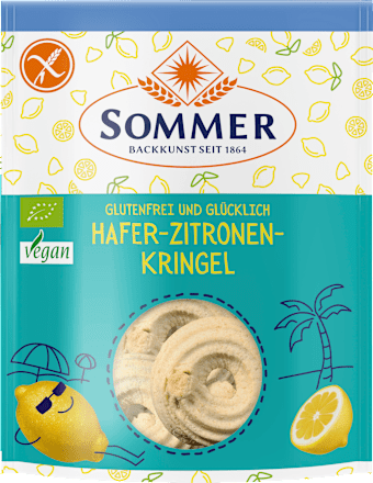 Kekse, Hafer-Zitronen- Kringel, glutenfrei SOMMER
