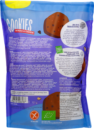 Cookies, Choco & Cashew, glutenfrei SOMMER