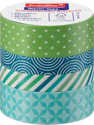 Washi Tape "grün/blau" Profissimo