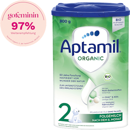 Folgemilch 2 Organic nach dem 6. Monat Aptamil