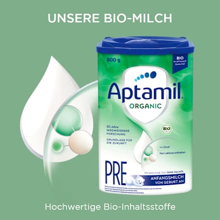 Anfangsmilch Pre Organic von Geburt an  Aptamil