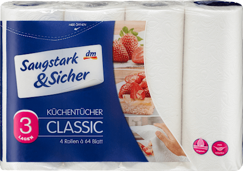 Carta da cucina Classic 3 veli Saugstark&Sicher