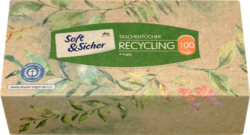 Taschentücher Box Recycling Soft&Sicher