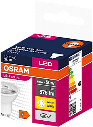 Żarówka LED halogen 6,9W GU10 120° OSRAM