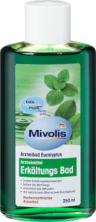 Badeöl, Erkältungsbad, Arzneibad Eucalyptus Mivolis