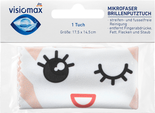 Mikrofaser Brillenputztuch Äuglein ODER Durchblick VISIOMAX