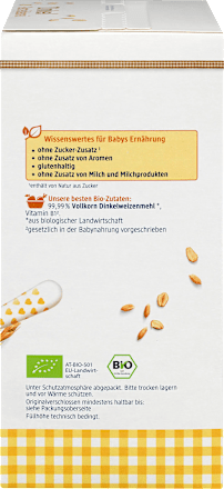 Dinkel Getreidebrei nach dem 4. Monat, 2x200g dmBio