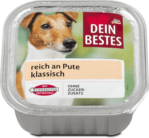 Hrană pentru câini cu carne de curcan Dein Bestes