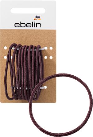 Haargummis dünn braun ebelin