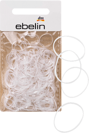 Haargummis mini Transparent ebelin