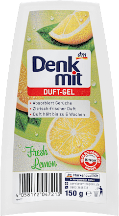 Lufterfrischer Duft-Gel Fresh Lemon Denkmit