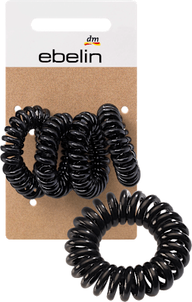 Haargummis Spirale klein schwarz ebelin