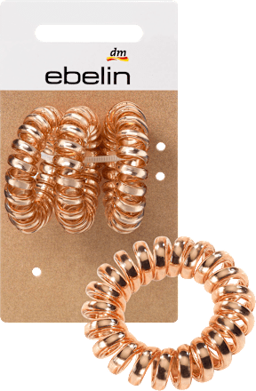 Haargummis Spirale rosé  ebelin
