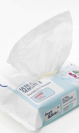 Feuchtes Toilettenpapier Ultra Sensitive  Sanft&Sicher