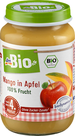 Mango in Apfel, Demeter, nach dem 4. Monat dmBio