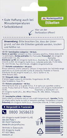 Etiketten selbstklebend Profissimo