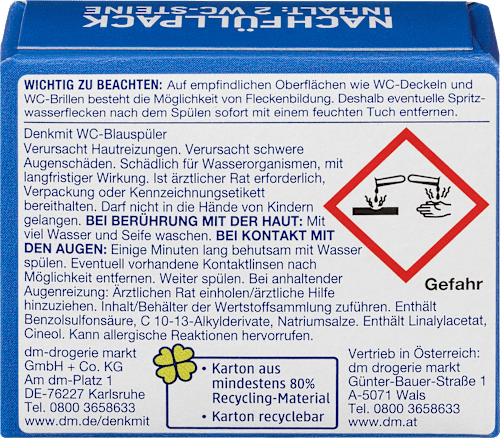 WC-Blauspüler Nachfüllpack Denkmit