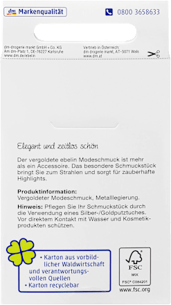 Kolczyki w kolorze złota ebelin