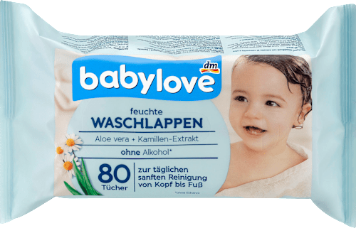 Waschlappen feucht babylove