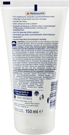 Sonnencreme Gel, MED ultra sensitiv, LSF 50+ SUNDANCE