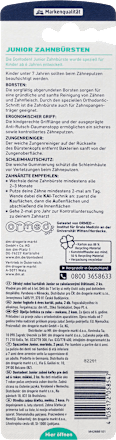 Zahnbürste Kinder Junior, ab 6 Jahre weich (Doppelpack) Dontodent