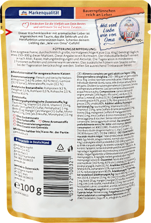 Mokra hrana za mačke - jetra Dein Bestes