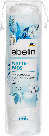 Dischete demachiante din bumbac ebelin