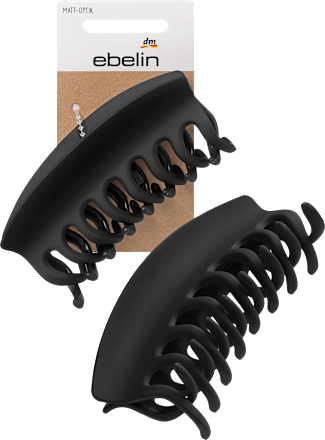 Haarspange matt schwarz ebelin