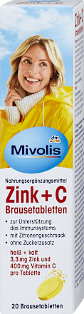 Zink + C Brausetabletten Mivolis