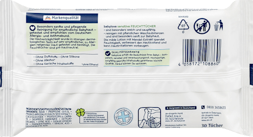 Feuchttücher sensitive babylove