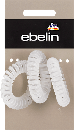 Spiral Haargummi Matt-Optik transparent ebelin