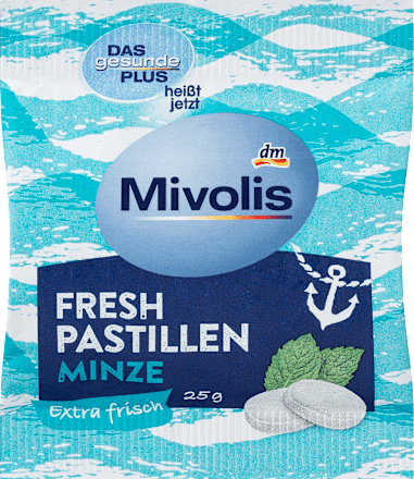 Pastillen, Minze, zuckerfrei Mivolis