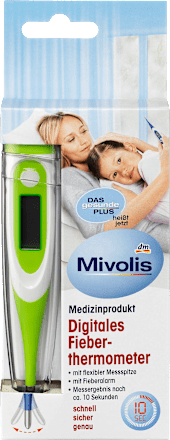 Digitales Fieberthermometer mit flexibler Messspitze Mivolis
